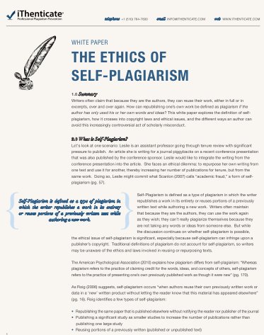 Example ethics research paper